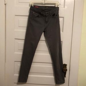 Grey Red Engine “Scorcher” skinny jeans